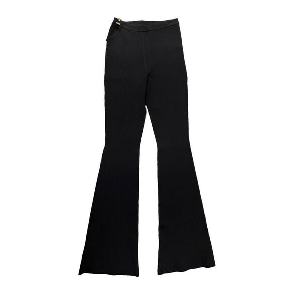 NICHOLAS Kari Double Rings Rib Knit Pant in Black - Picture 2 of 12